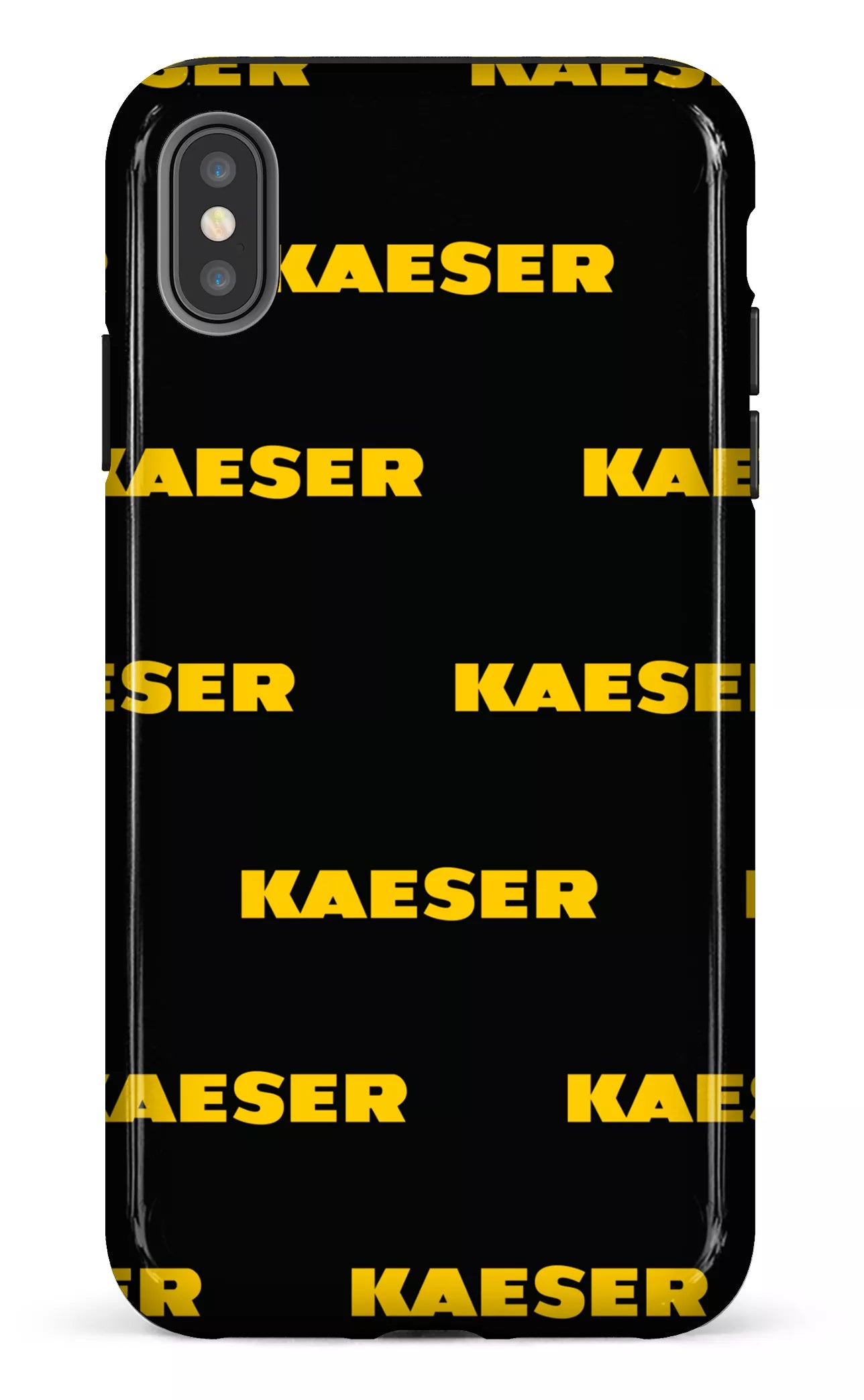 iPhone XS Max tough Kaeser Pattern Noir -