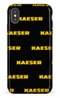 iPhone XS Max tough Kaeser Pattern Noir -