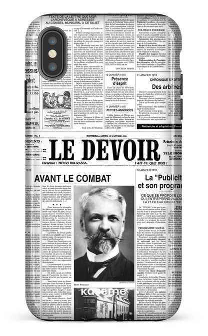 iPhone XS Max tough Le Devoir — Premier édito -