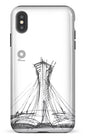 iPhone XS Max tough Parc Olympique - Croquis Blanc -