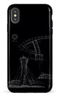 iPhone XS Max tough Parc Olympique - Croquis Plan Noir -