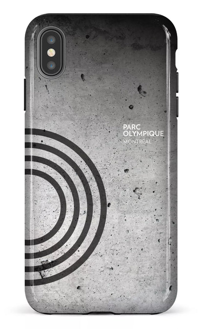 iPhone XS Max tough Parc Olympique - Texture Béton -