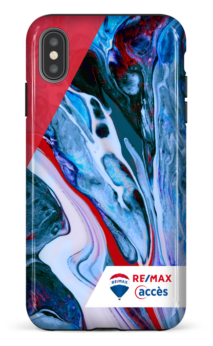 iPhone XS Max tough Peinture marbrée claire -