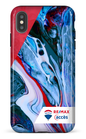 iPhone XS Max tough Peinture marbrée claire -