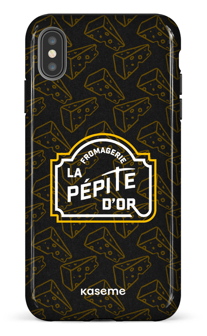 iPhone XS Max tough Pépite x Fromages Noir -
