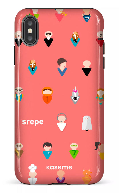 iPhone XS Max tough Personnages Saumon -
