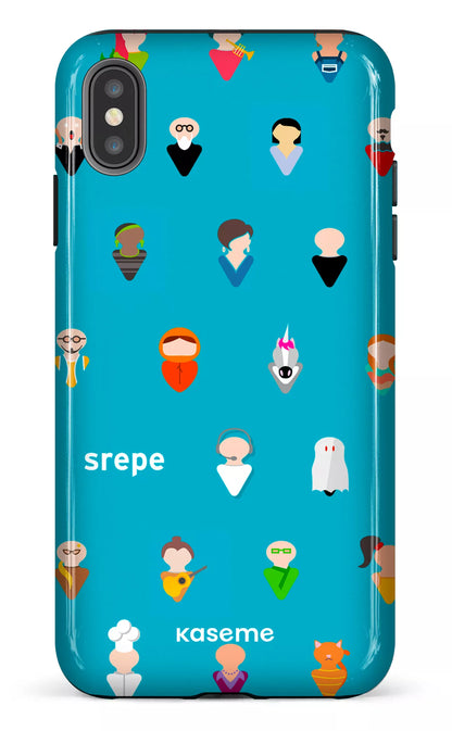 iPhone XS Max tough Personnages Turquoise -