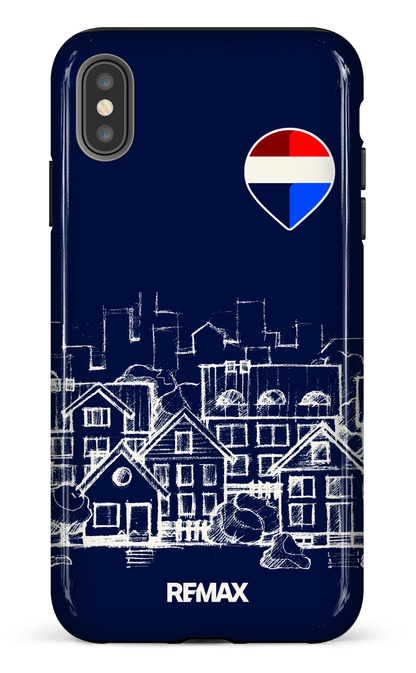 iPhone XS Max tough Remax Sketch Bleu -