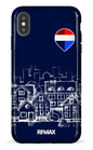 iPhone XS Max tough Remax Sketch Bleu -