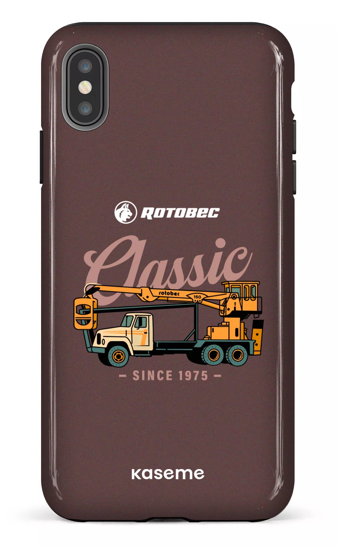 iPhone XS Max tough Rotobec Brun "Classic" -