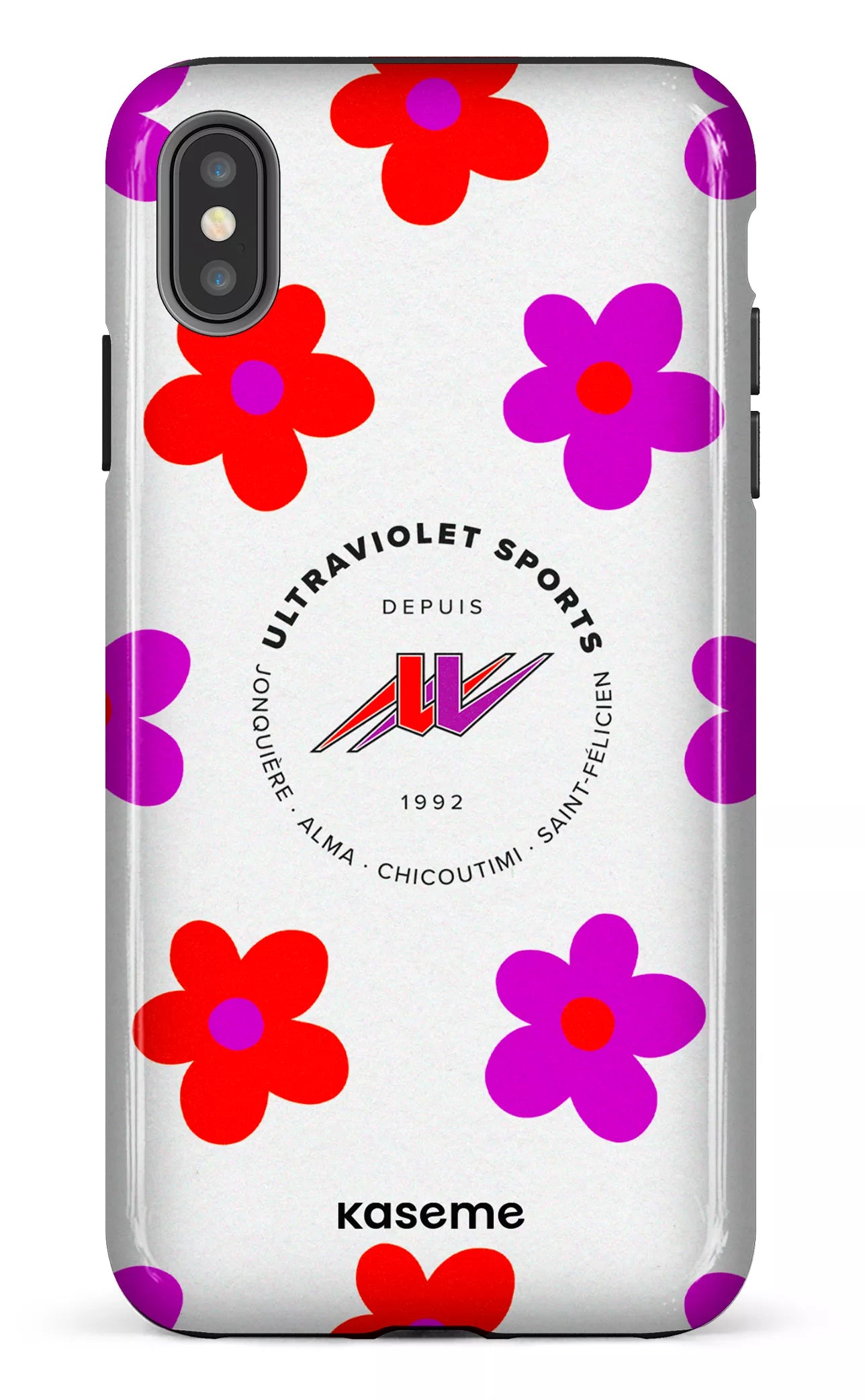 iPhone XS Max tough UltraViolet Fleurs -