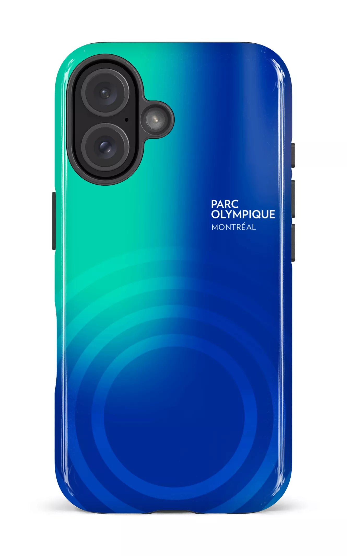 iPhone 16 Impact Case Parc Olympique - Logo Bleu/vert -