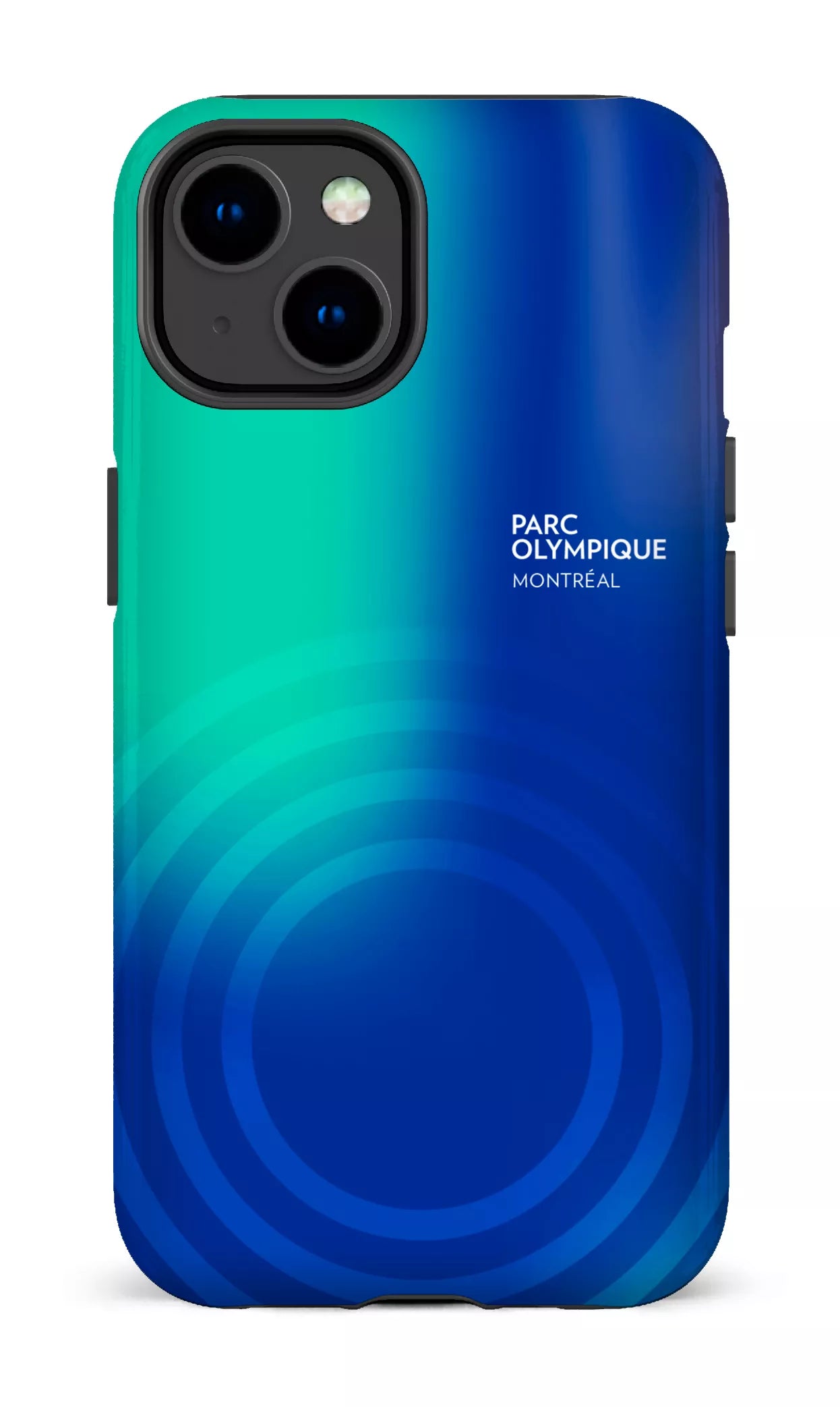iPhone 14 Tough Gloss Parc Olympique - Logo Bleu/vert -