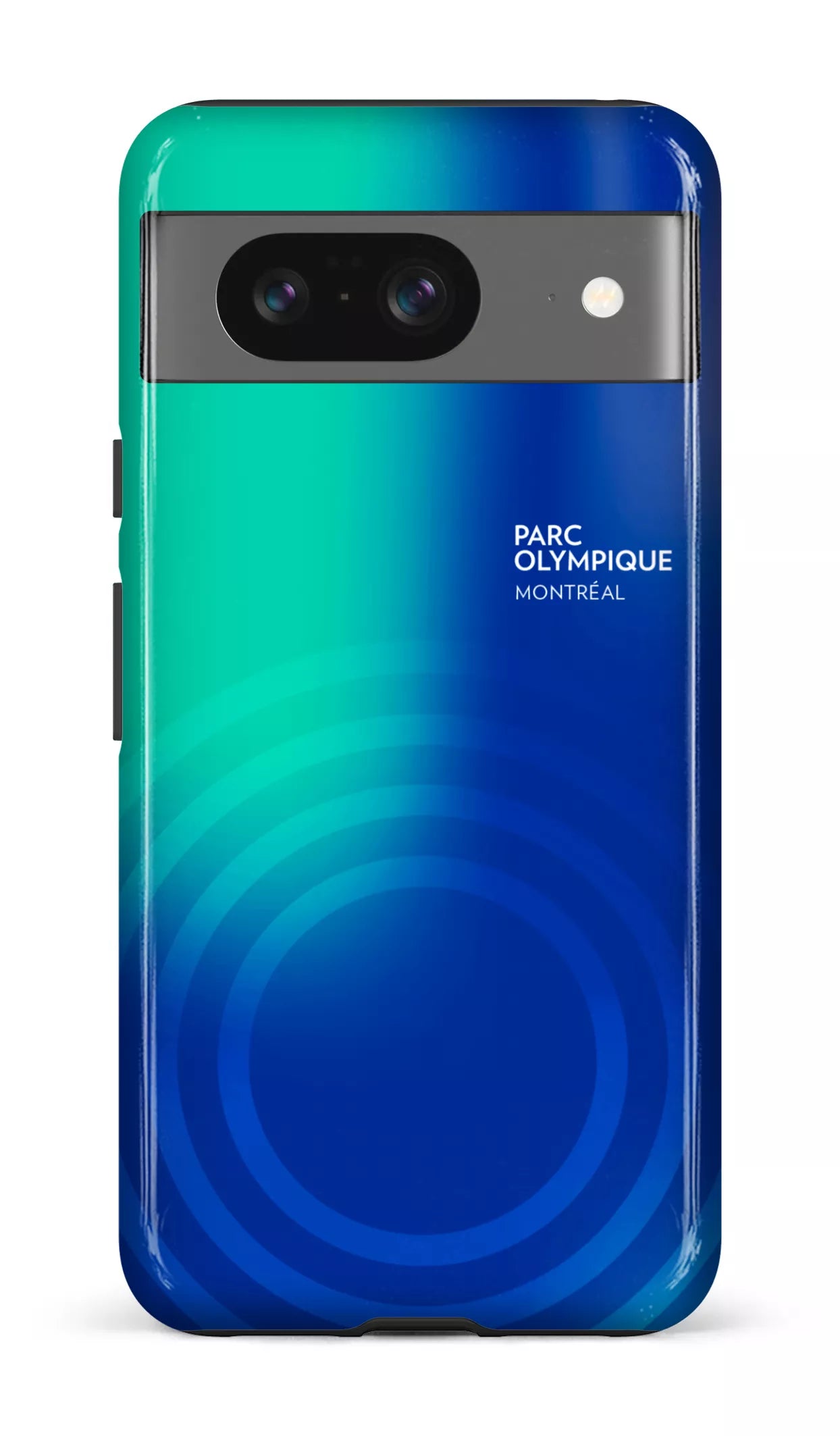Google Pixel 8 Tough Gloss Parc Olympique - Logo Bleu/vert -