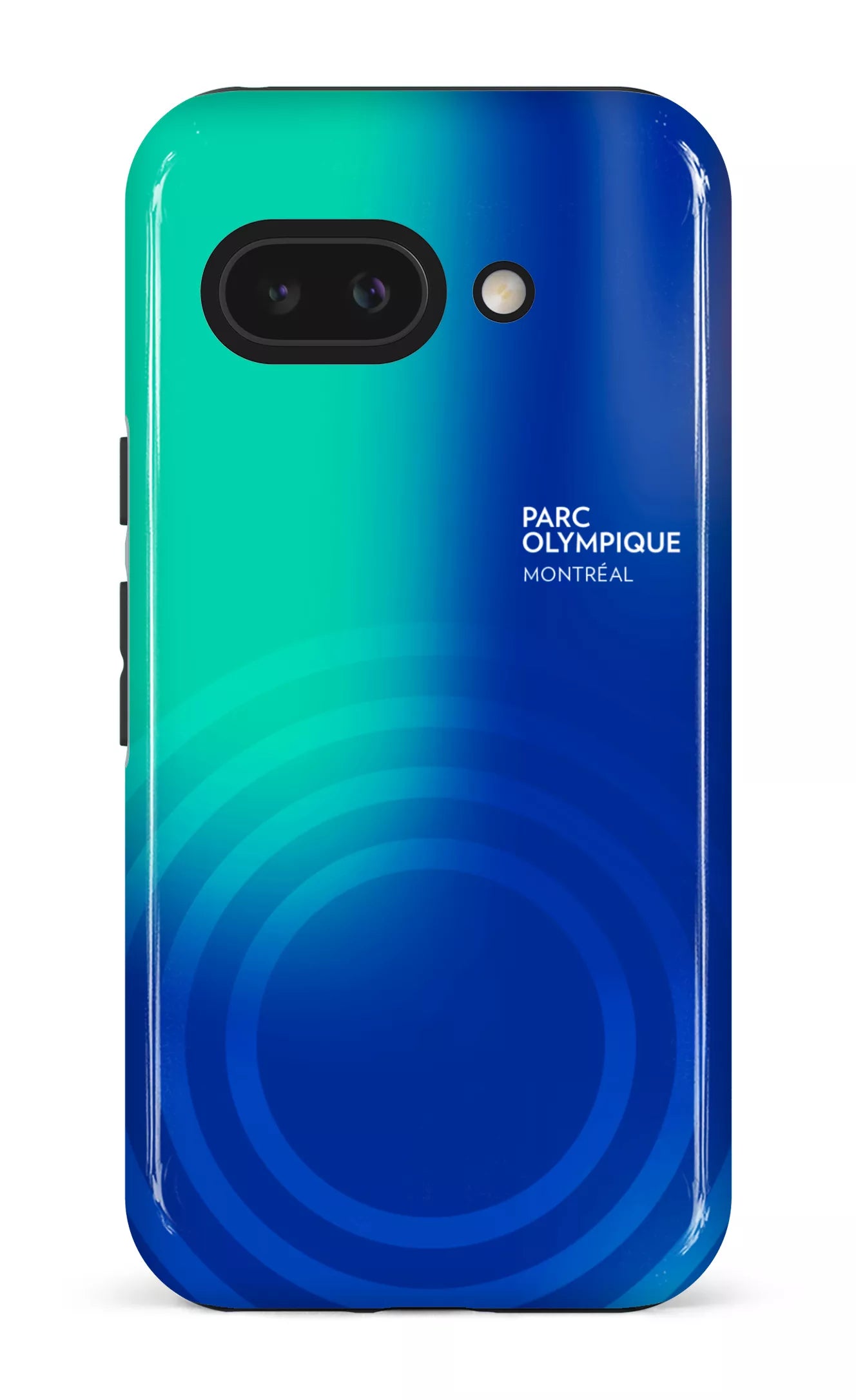 Google Pixel 9 A Impact (Gloss) Parc Olympique - Logo Bleu/vert -