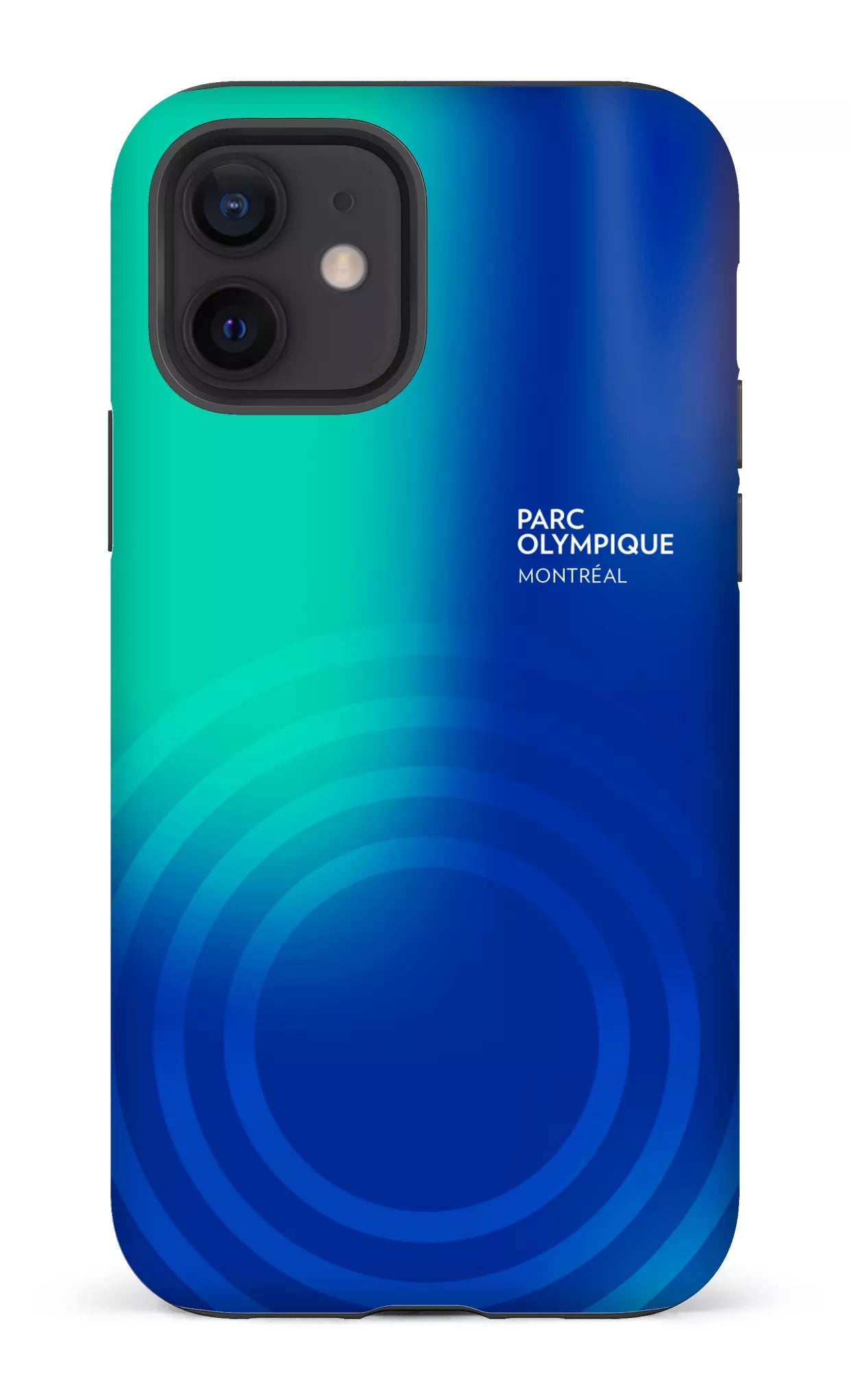iPhone 12 Tough Matte Parc Olympique - Logo Bleu/vert -