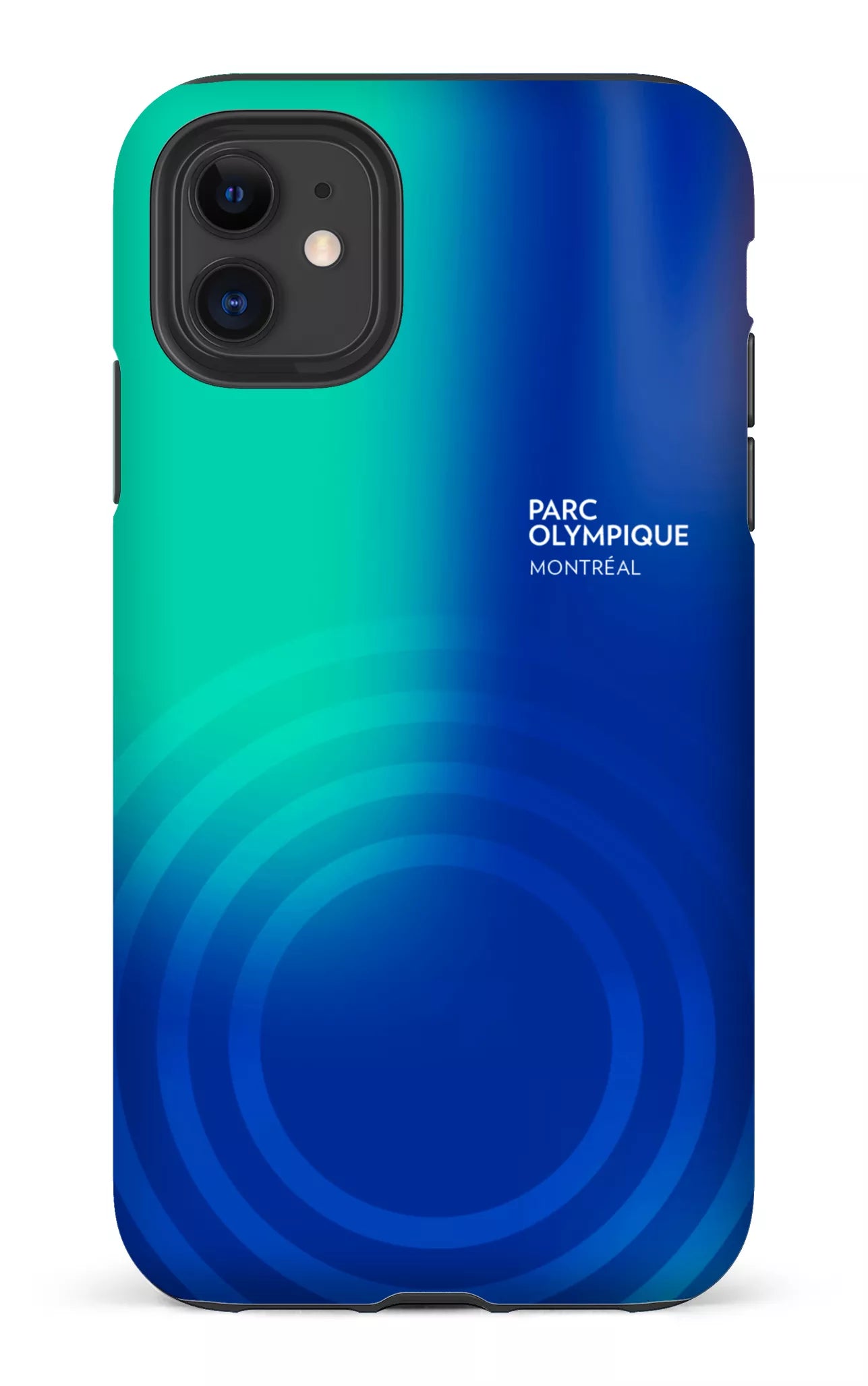 iPhone 11 Tough Matte Parc Olympique - Logo Bleu/vert -