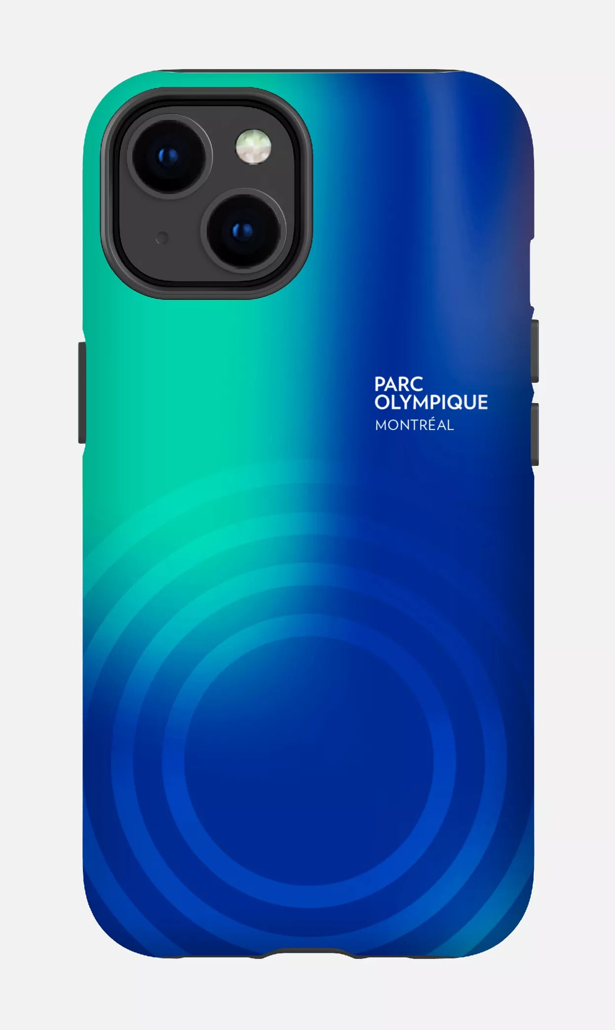 iPhone 14 Tough Matte Parc Olympique - Logo Bleu/vert -