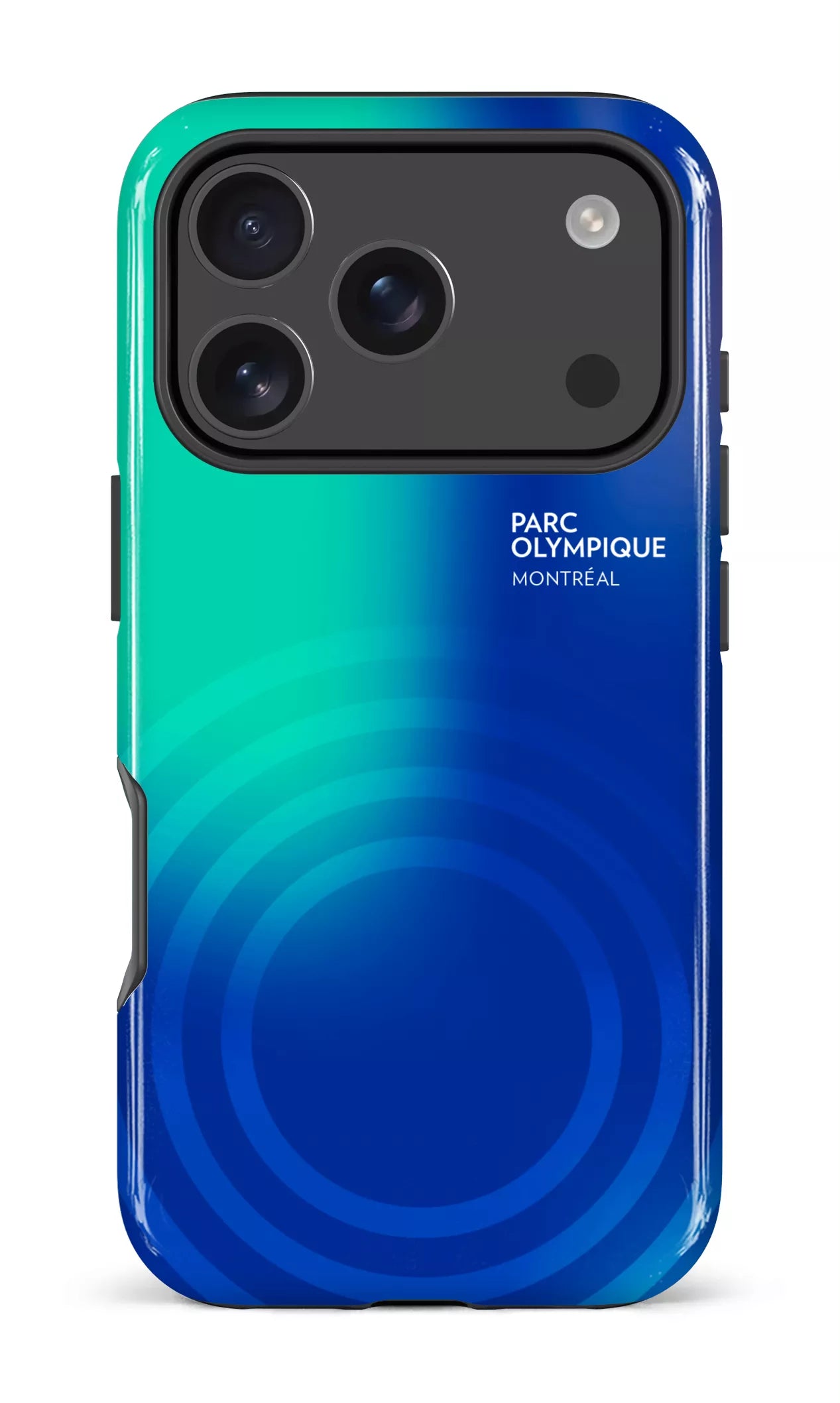 iPhone 17 Pro Impact Case Parc Olympique - Logo Bleu/vert -
