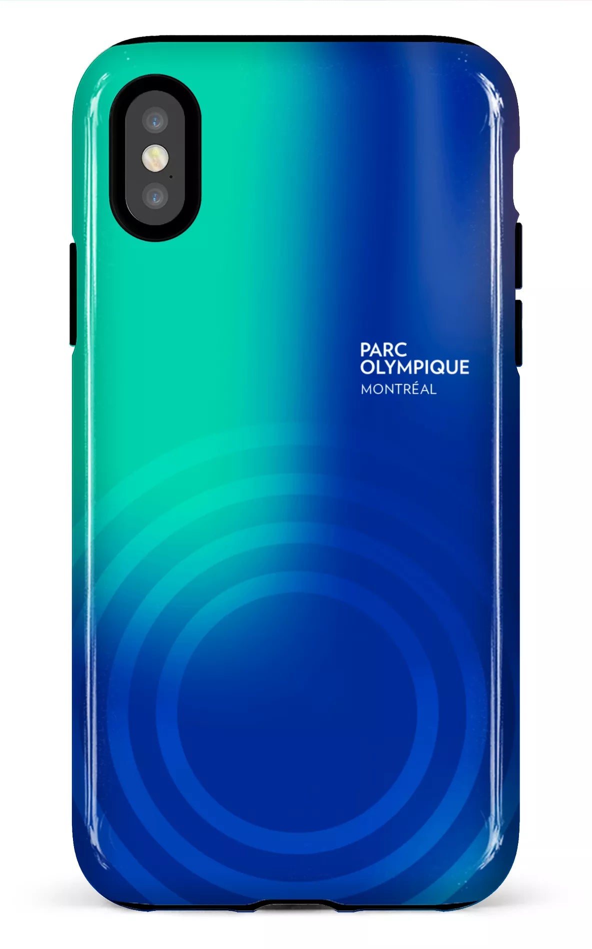iPhone X/XS Tough Parc Olympique - Logo Bleu/vert -