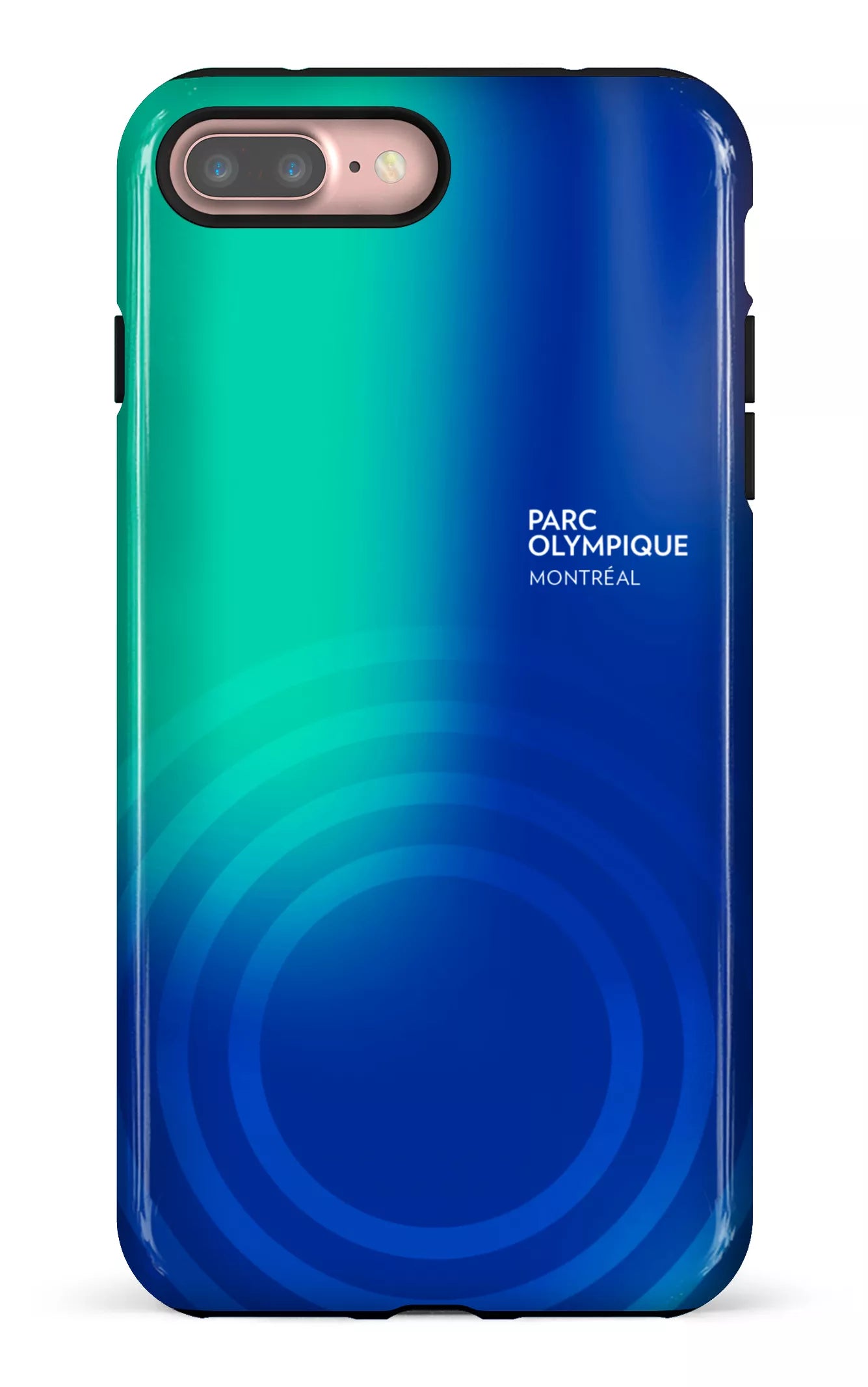 iPhone 7/8 Plus Tough Parc Olympique - Logo Bleu/vert -