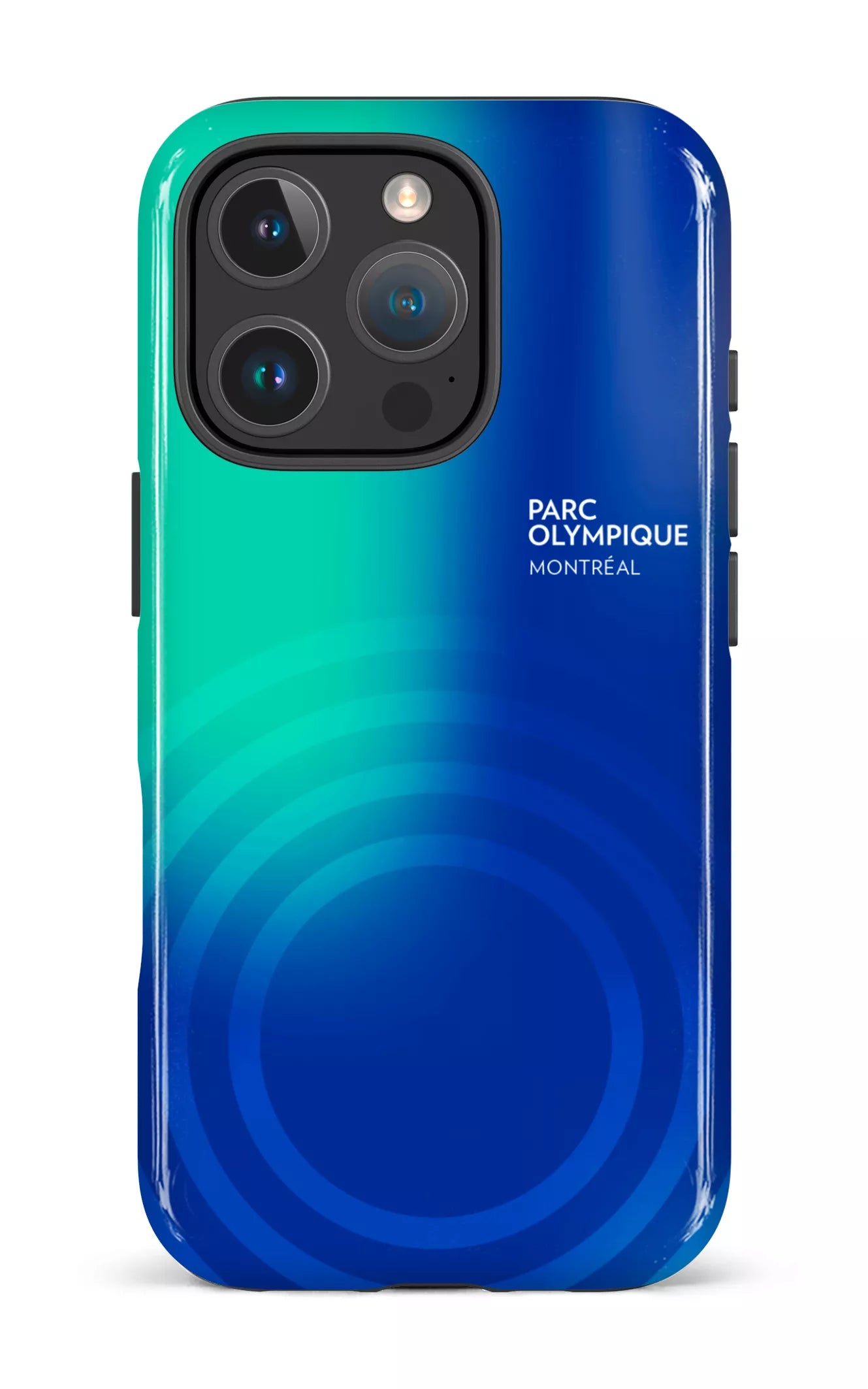 iPhone 16 Pro Impact Case Parc Olympique - Logo Bleu/vert -