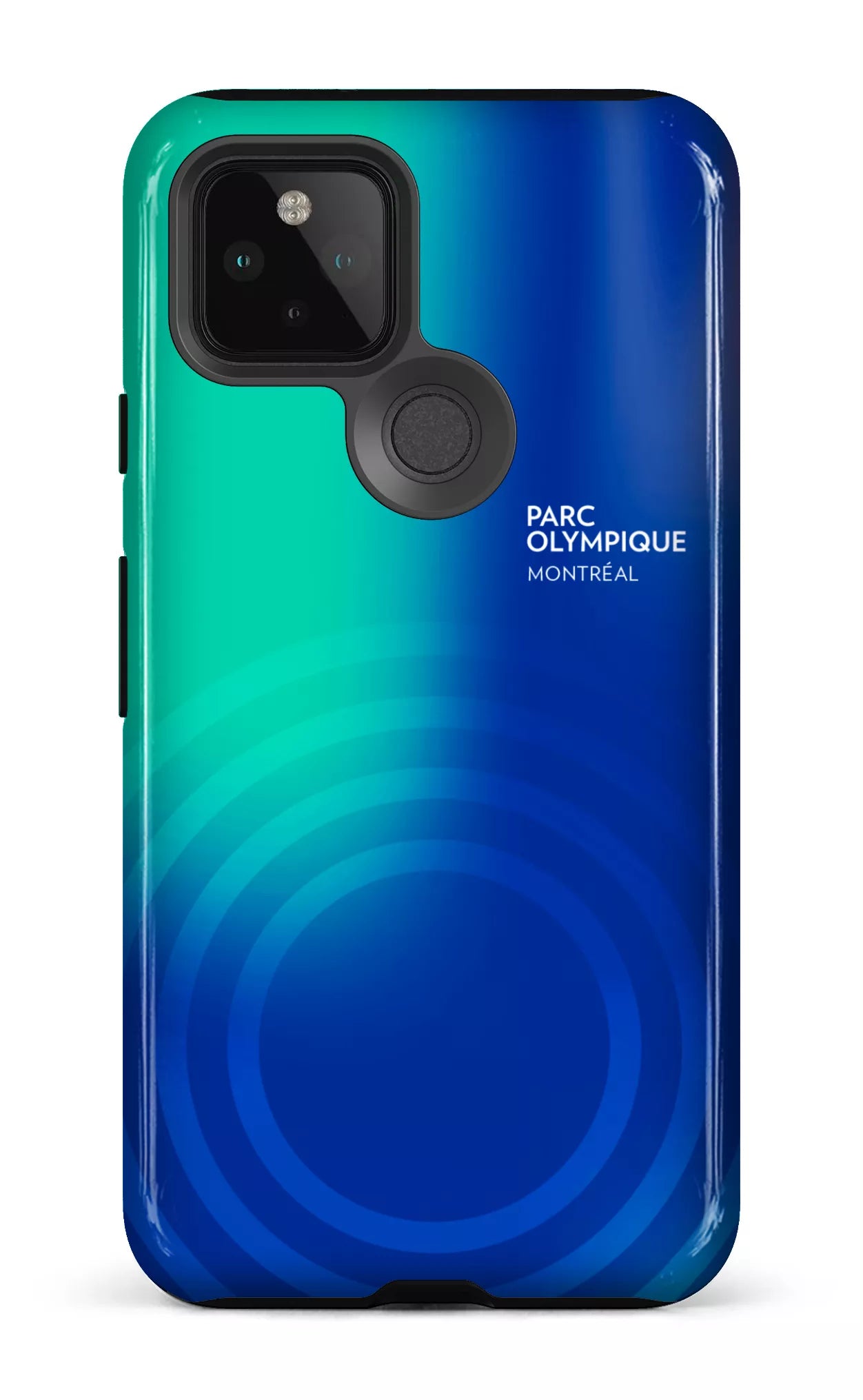 Google Pixel 5 Tough Parc Olympique - Logo Bleu/vert -