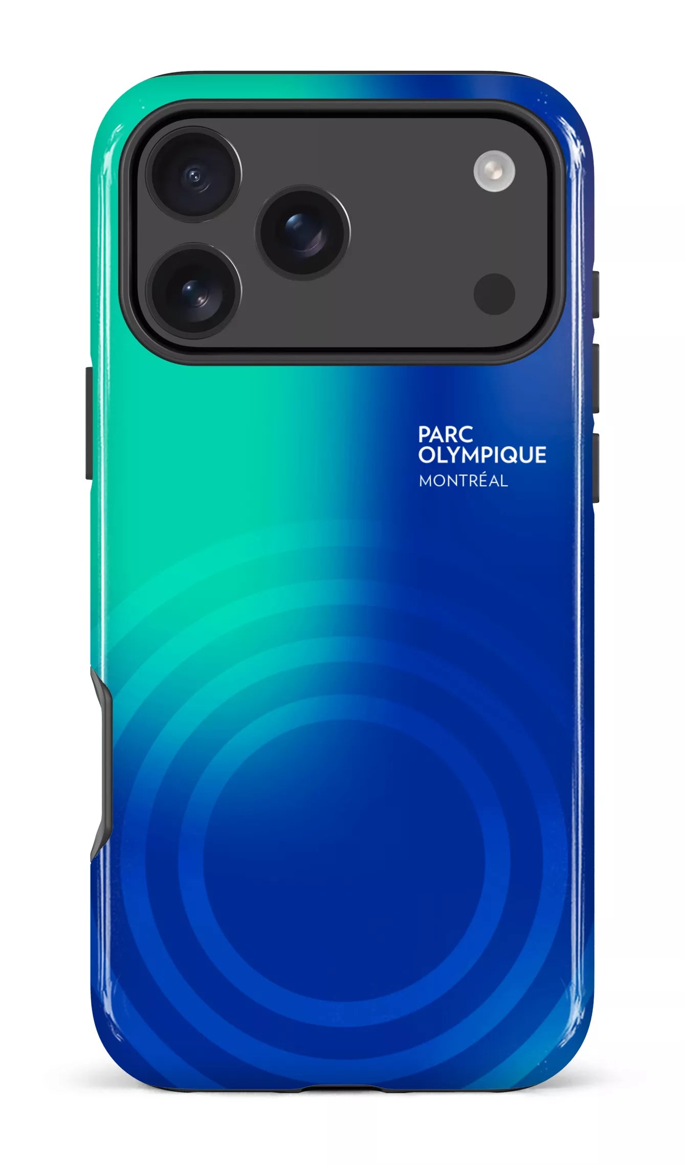 iPhone 17 Pro Max Impact Case Parc Olympique - Logo Bleu/vert -