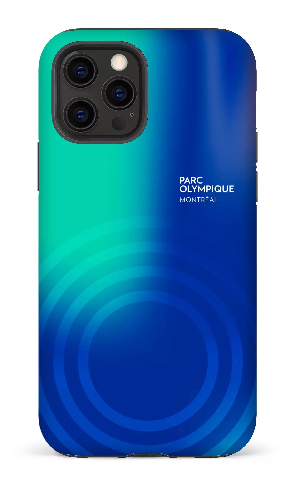 iPhone 12 Pro Tough Matte Parc Olympique - Logo Bleu/vert -