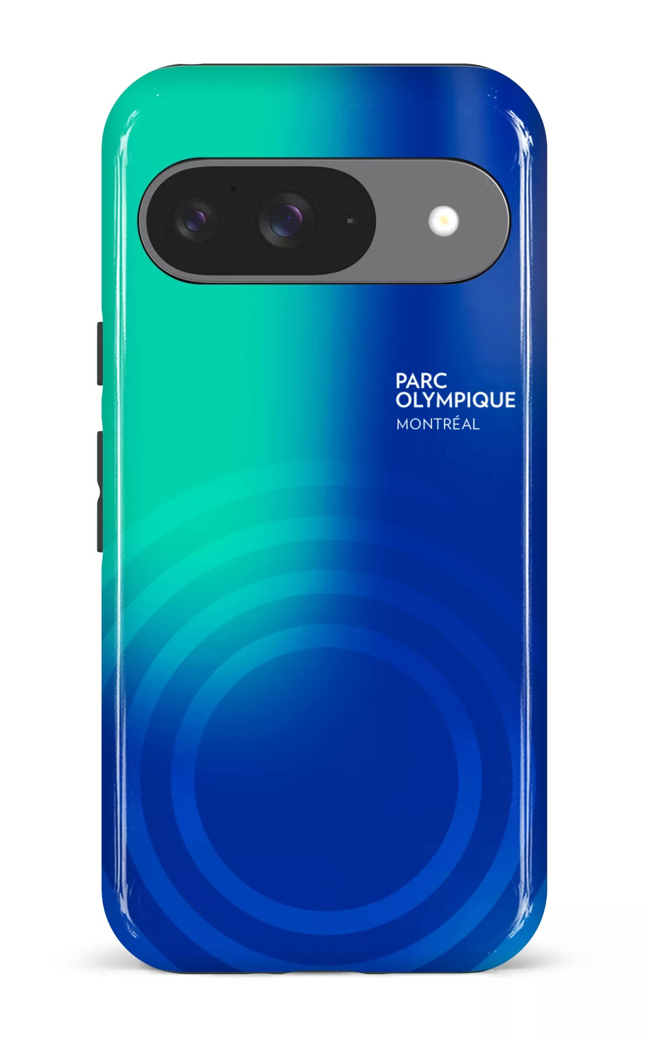 Google Pixel 9 Impact (Gloss) Parc Olympique - Logo Bleu/vert -