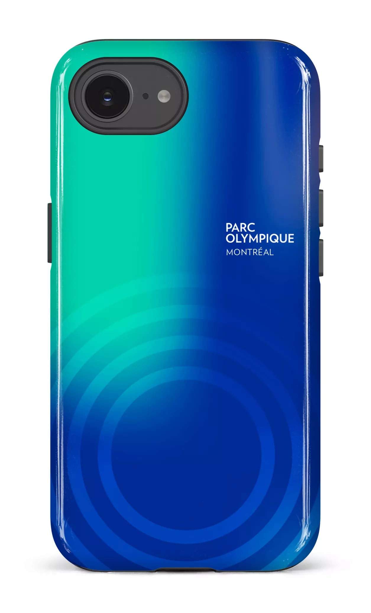 IPhone 16 E Impact Case Parc Olympique - Logo Bleu/vert -